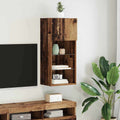 Wandgemonteerd tv-meubel Oudhout 40,5 x 30 x 90 cm Bewerkt hout
