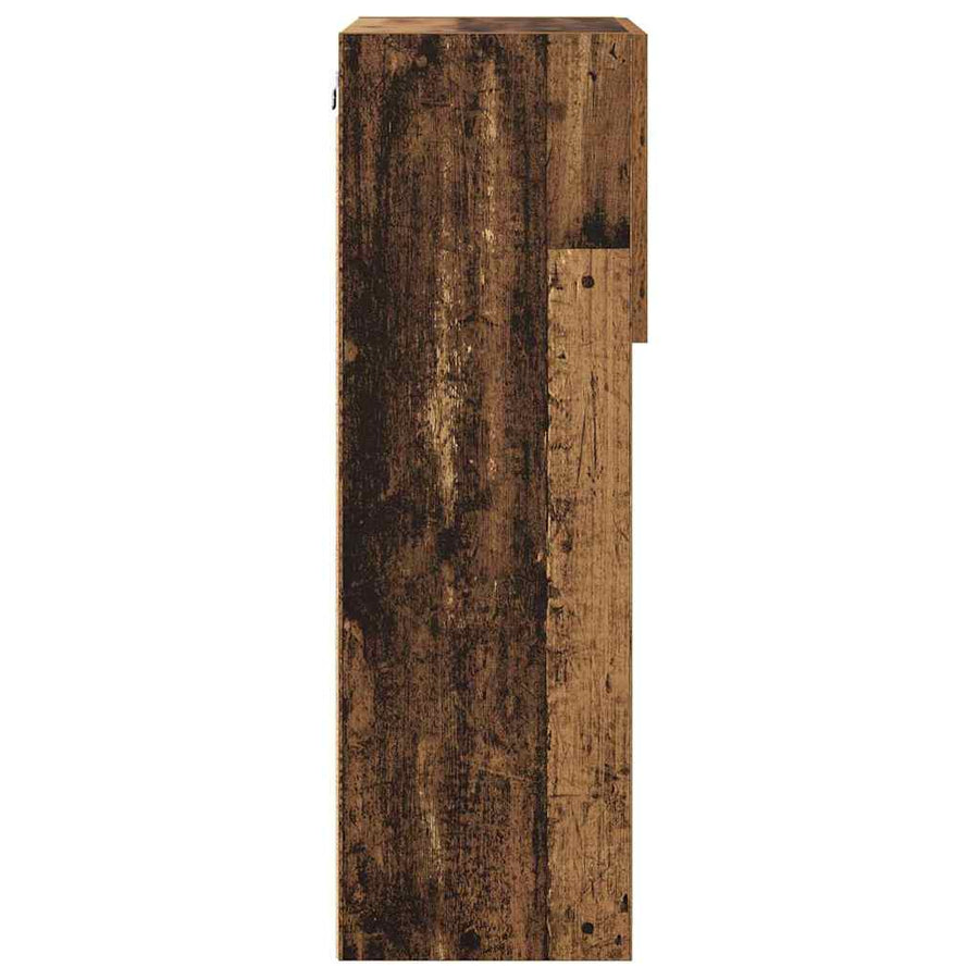 Wandgemonteerde TV Kast Oud Hout 40,5 x 30 x 90 cm Bewerkt hout