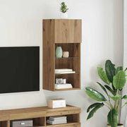 Tv-meubel wandmontage 40,5x30x90 cm artisan eiken