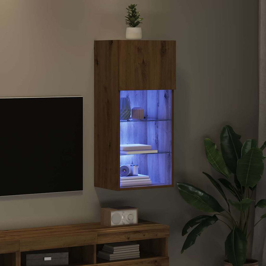Wandgemonteerde TV Kast Artisan Eiken 40,5 x 30 x 90 cm