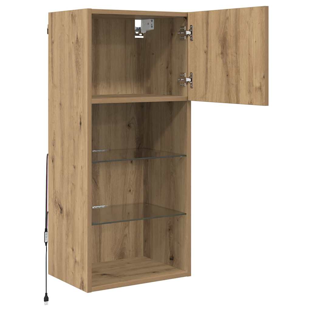Wandgemonteerde TV Kast Artisan Eiken 40,5 x 30 x 90 cm