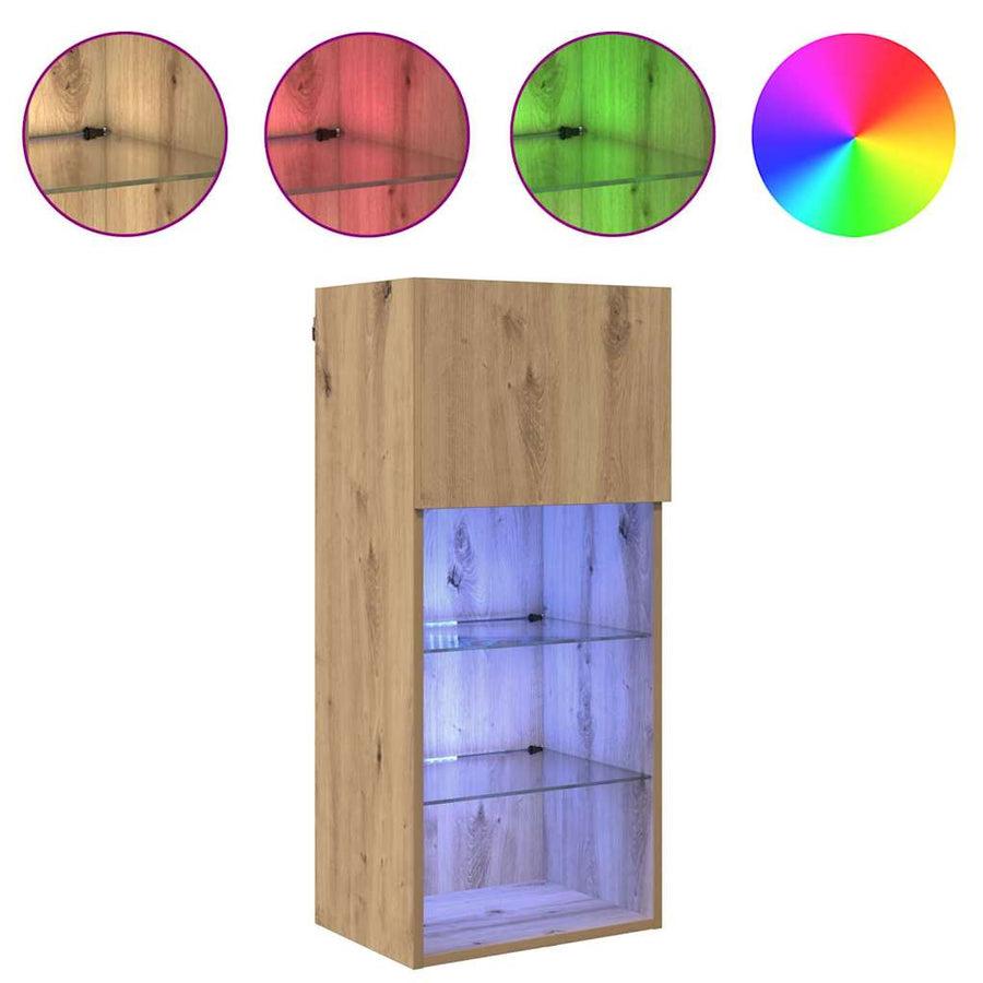 Wandgemonteerde TV Kast Artisan Eiken 40,5 x 30 x 90 cm