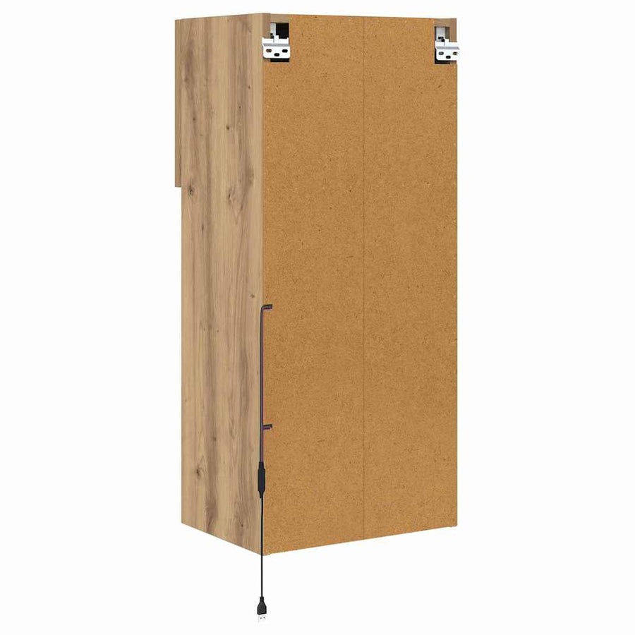 Wandgemonteerde TV-kasten 2 pcs Artisan Eiken 40,5 x 30 x 90 cm