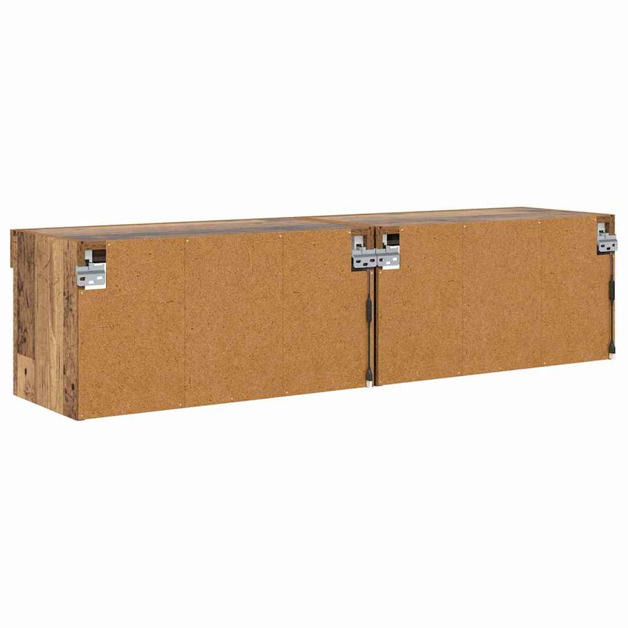TV-kasten 2 pcs Oud Hout 60 x 30 x 30 cm Bewerkt hout