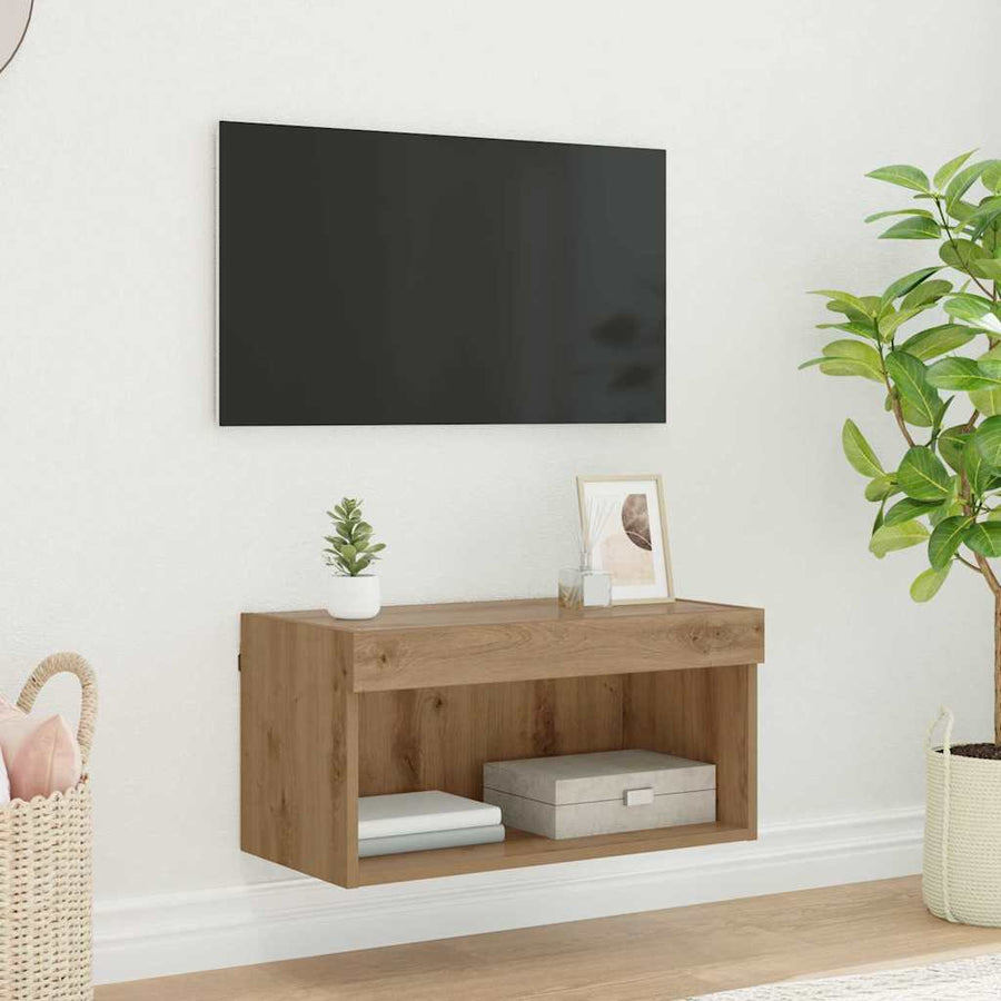 TV-kast Artisan Eiken 60 x 30 x 30 cm Bewerkt hout