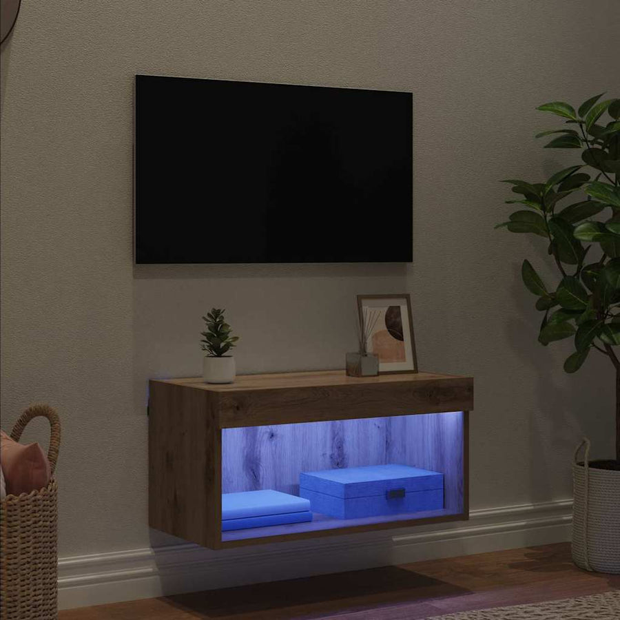TV-kast Artisan Eiken 60 x 30 x 30 cm Bewerkt hout