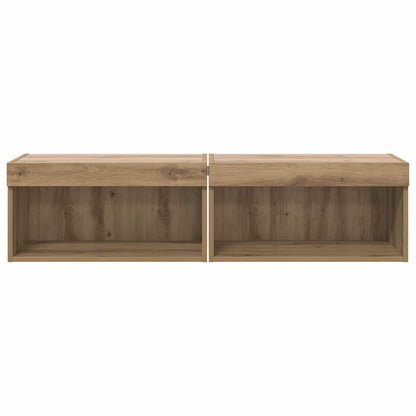TV-kasten 2 pcs Artisan Eiken 60 x 30 x 30 cm Bewerkt hout