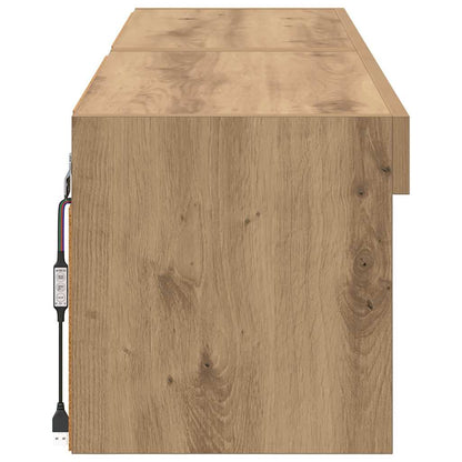 TV-kasten 2 pcs Artisan Eiken 60 x 30 x 30 cm Bewerkt hout