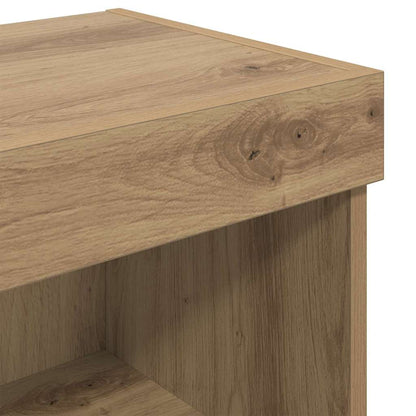 Tv-Wandkast Panama Artisan Eiken 100 X 30 X 30 Cm Bewerkt Hout artisanaal eikenkleurig