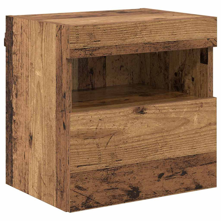 Tv Wandkast Oud Hout 40 X 30 X 40 Cm Bewerkt Hout