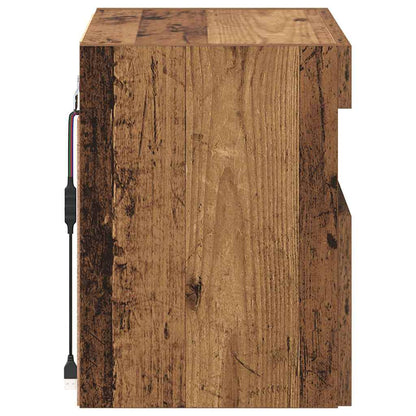 Tv Wandkast Oud Hout 40 X 30 X 40 Cm Bewerkt Hout