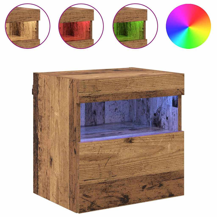Tv Wandkast Oud Hout 40 X 30 X 40 Cm Bewerkt Hout