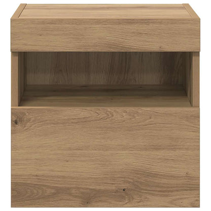 Tv Wandkast Artisan Eiken 40 X 30 X 40 Cm Bewerkt Hout