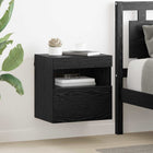 Tv wandkast 40x30x40 cm zwart bewerkt hout