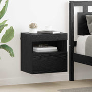 Tv-wandkast set 2 stuks 40x30x40 cm zwart eikenlook