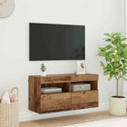 TV Wall Cabinet Old Wood 80 X 30 X 40 Cm Treated Wood