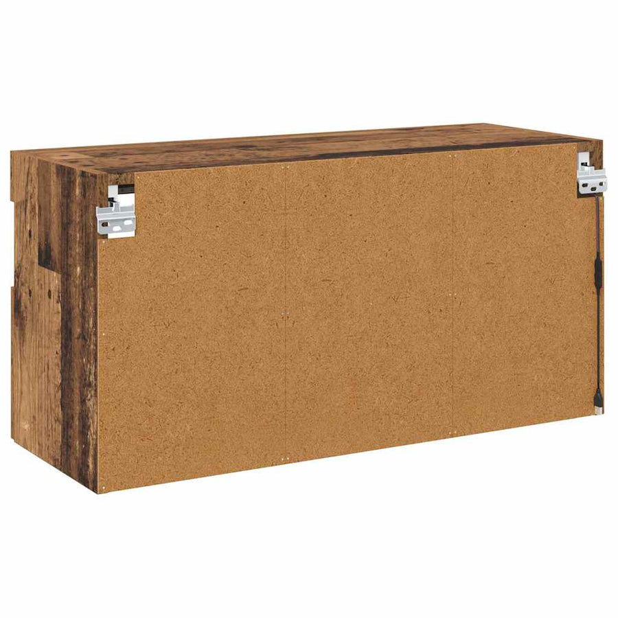 Tv Wandkast Oud Hout 80 X 30 X 40 Cm Bewerkt Hout