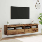 Tv meubel 2 stuks 80x30x40 cm bewerkt hout