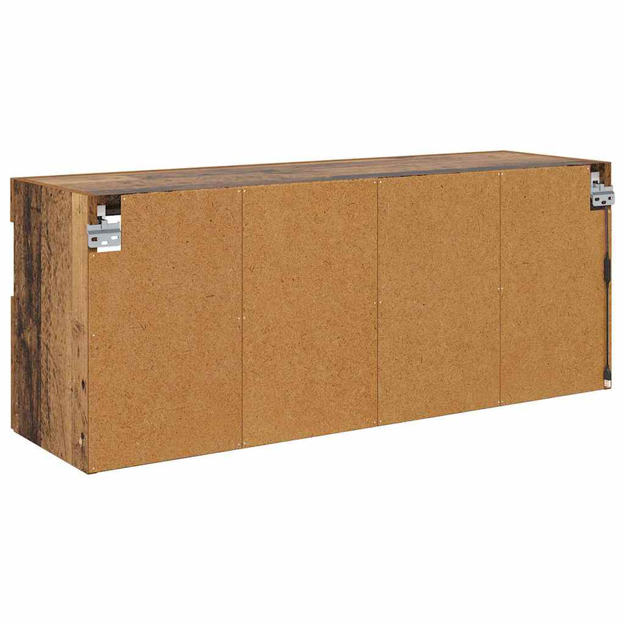 Tv Wandkast Oud Hout 100 X 30 X 40 Cm Bewerkt Hout