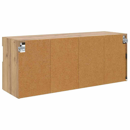 Tv Wandkast Artisan Eiken 100 X 30 X 40 Cm Bewerkt Hout