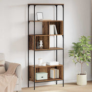 Boekenkast 76x33x188,5 cm oud hout