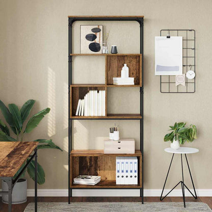 Boekenkast Oud Hout 76 x 33 x 188,5 cm Bewerkt hout