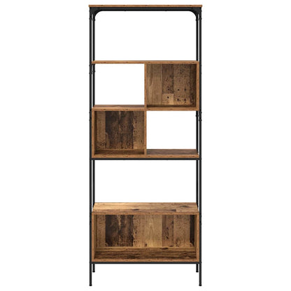 Boekenkast Oud Hout 76 x 33 x 188,5 cm Bewerkt hout