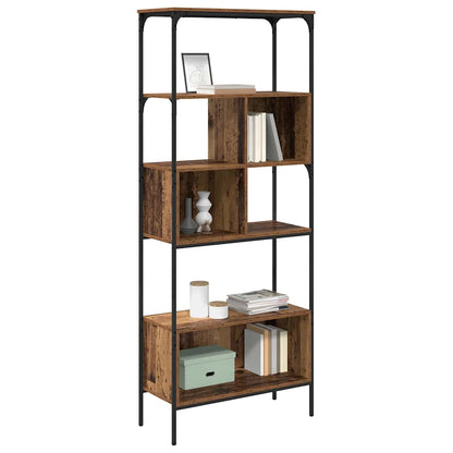 Boekenkast Oud Hout 76 x 33 x 188,5 cm Bewerkt hout