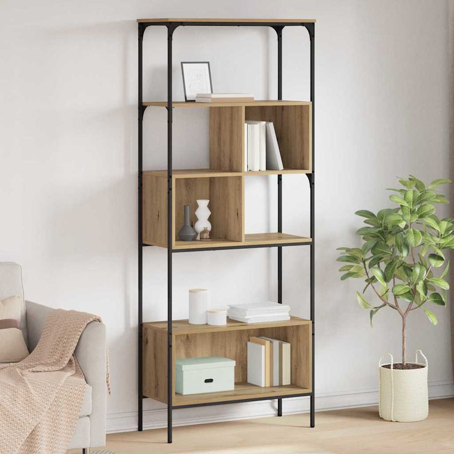 Boekenkast Artisan Eiken 76 x 33 x 188,5 cm Bewerkt hout