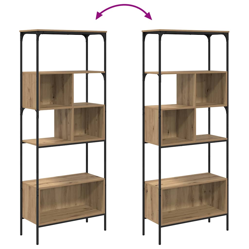 Boekenkast Artisan Eiken 76 x 33 x 188,5 cm Bewerkt hout