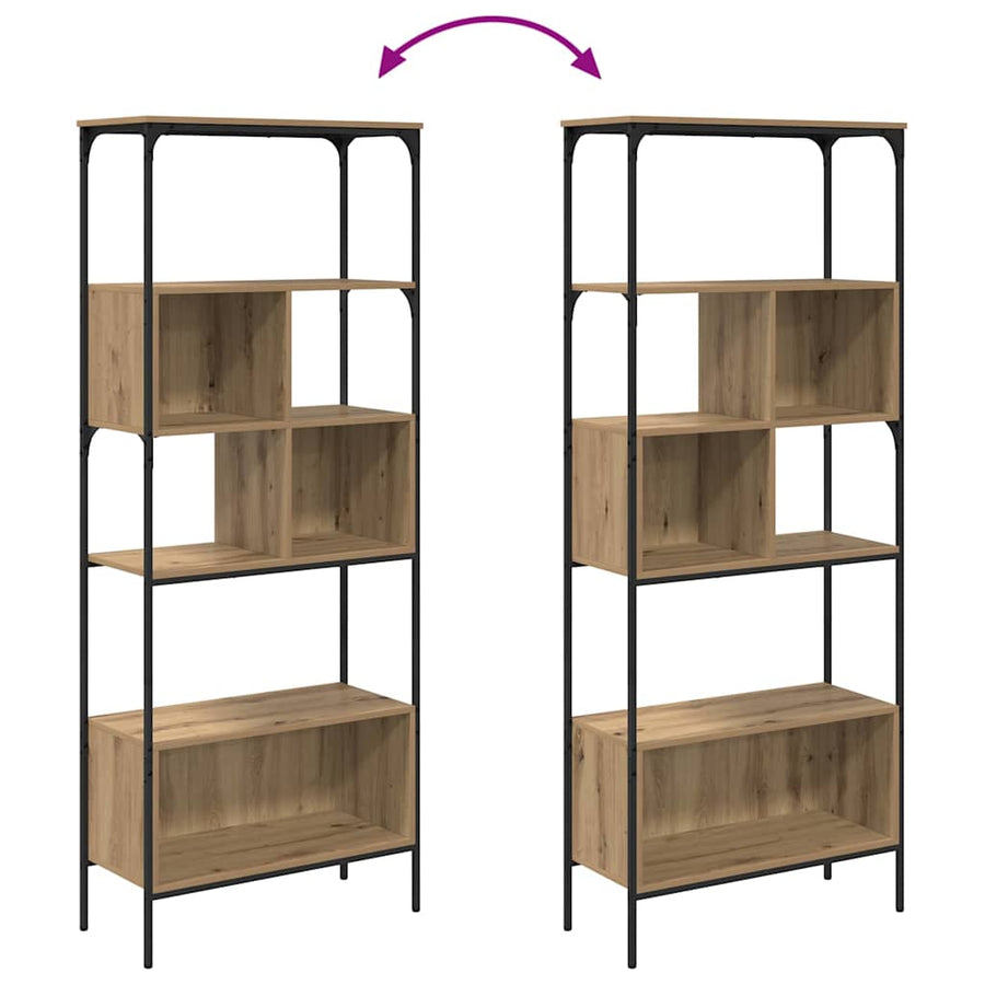 Boekenkast Artisan Eiken 76 x 33 x 188,5 cm Bewerkt hout