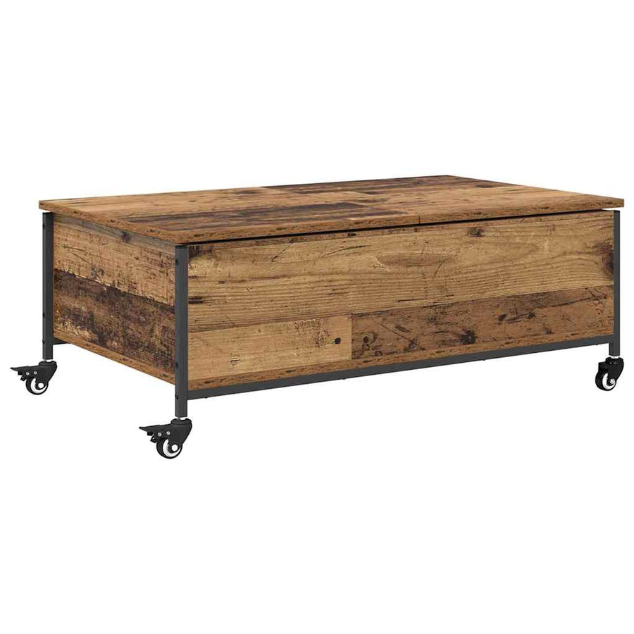 Salontafel Oud Hout 91 x 55 x 32 cm Bewerkt hout