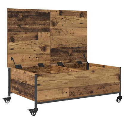 Salontafel Oud Hout 91 x 55 x 32 cm Bewerkt hout
