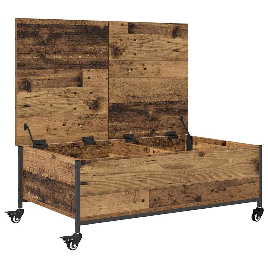 Salontafel Oud Hout 91 x 55 x 32 cm Bewerkt hout