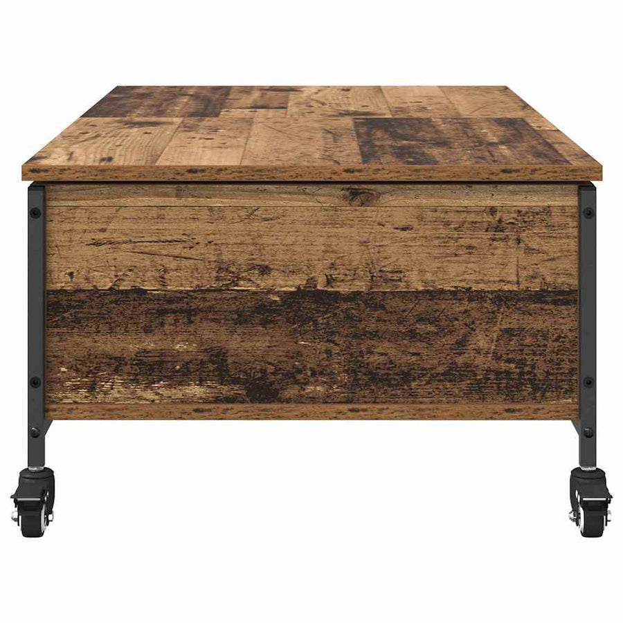 Salontafel Oud Hout 91 x 55 x 32 cm Bewerkt hout