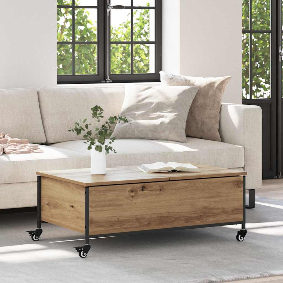 Salontafel Artisan Eiken 91 x 55 x 32 cm Bewerkt hout