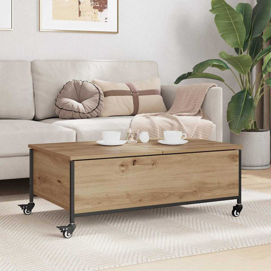 Salontafel Artisan Eiken 91 x 55 x 32 cm Bewerkt hout