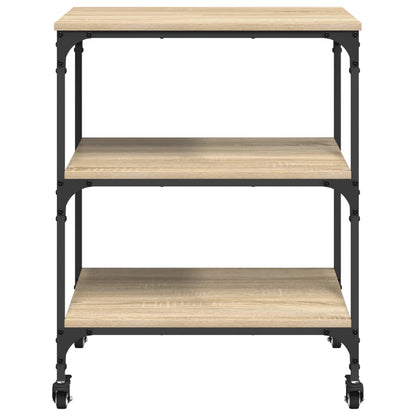Keuken Trolley Sonoma Eiken 60 x 41 x 76 cm Bewerkt hout