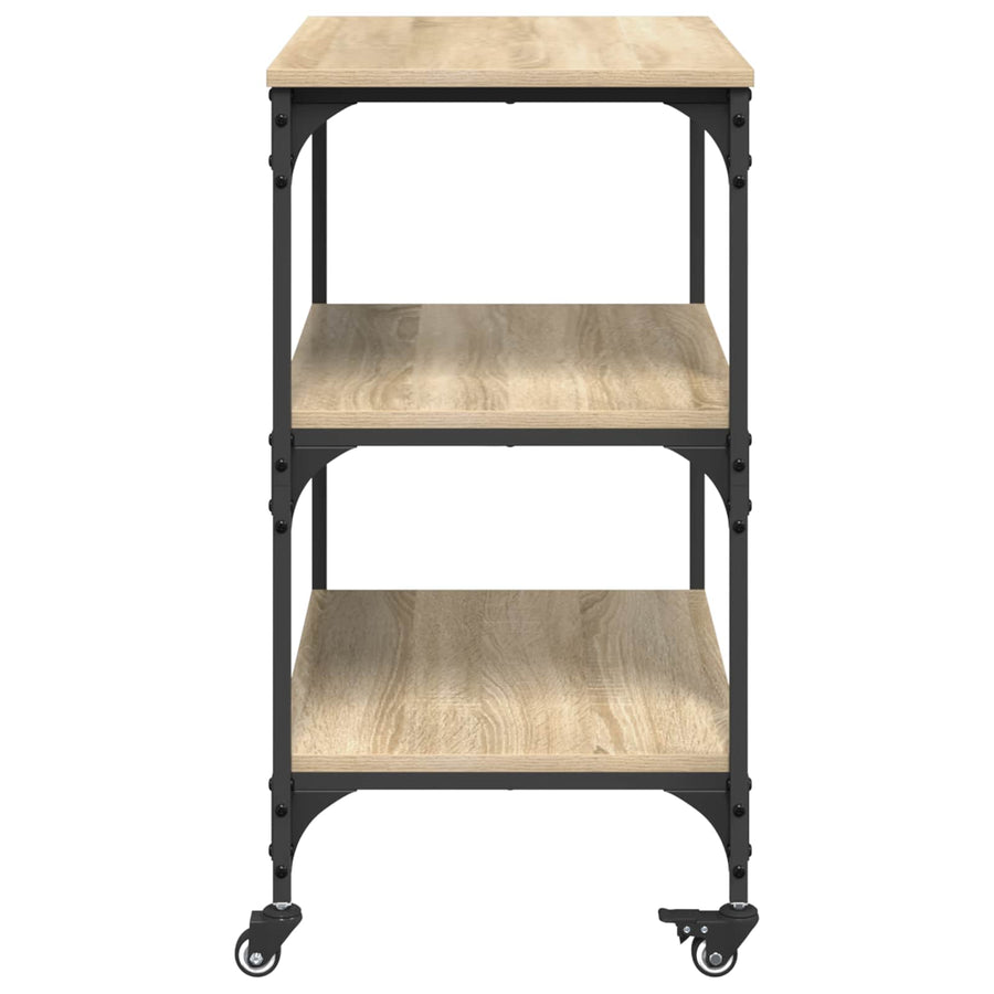 Keuken Trolley Sonoma Eiken 60 x 41 x 76 cm Bewerkt hout