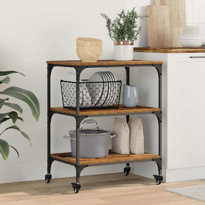 Keuken Trolley Oud Hout 60 x 41 x 76 cm Bewerkt hout