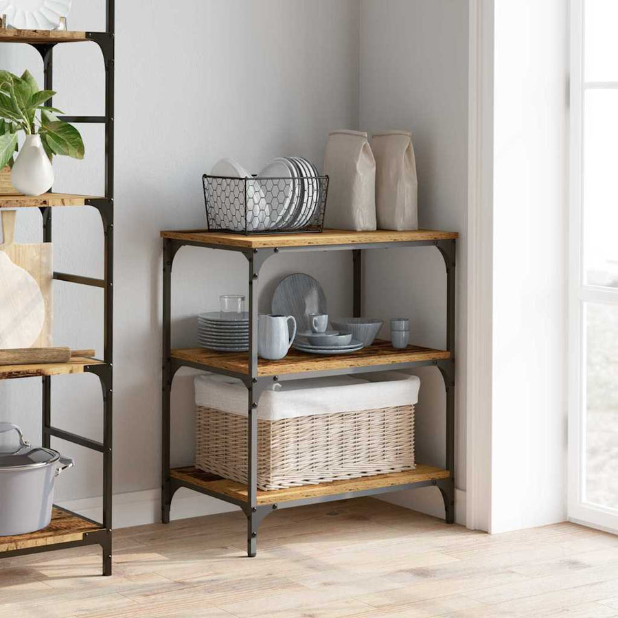 Keuken Trolley Oud Hout 60 x 41 x 76 cm Bewerkt hout