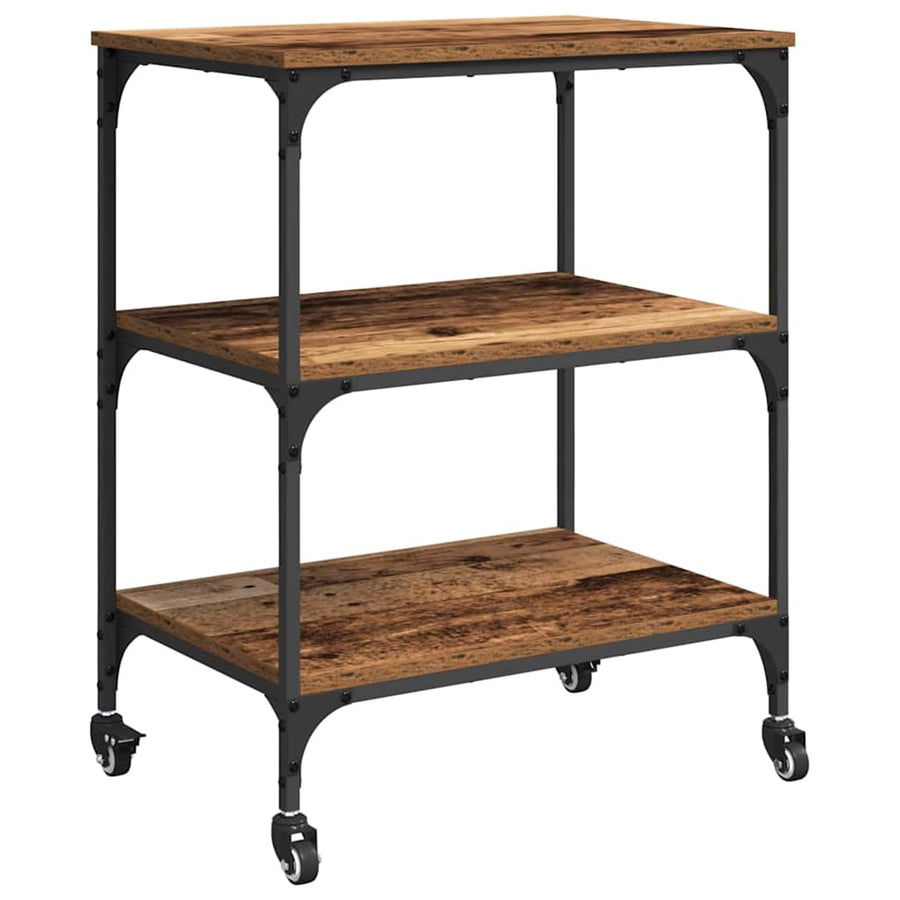 Keuken Trolley Oud Hout 60 x 41 x 76 cm Bewerkt hout