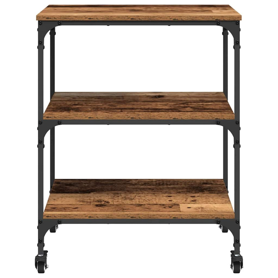 Keuken Trolley Oud Hout 60 x 41 x 76 cm Bewerkt hout