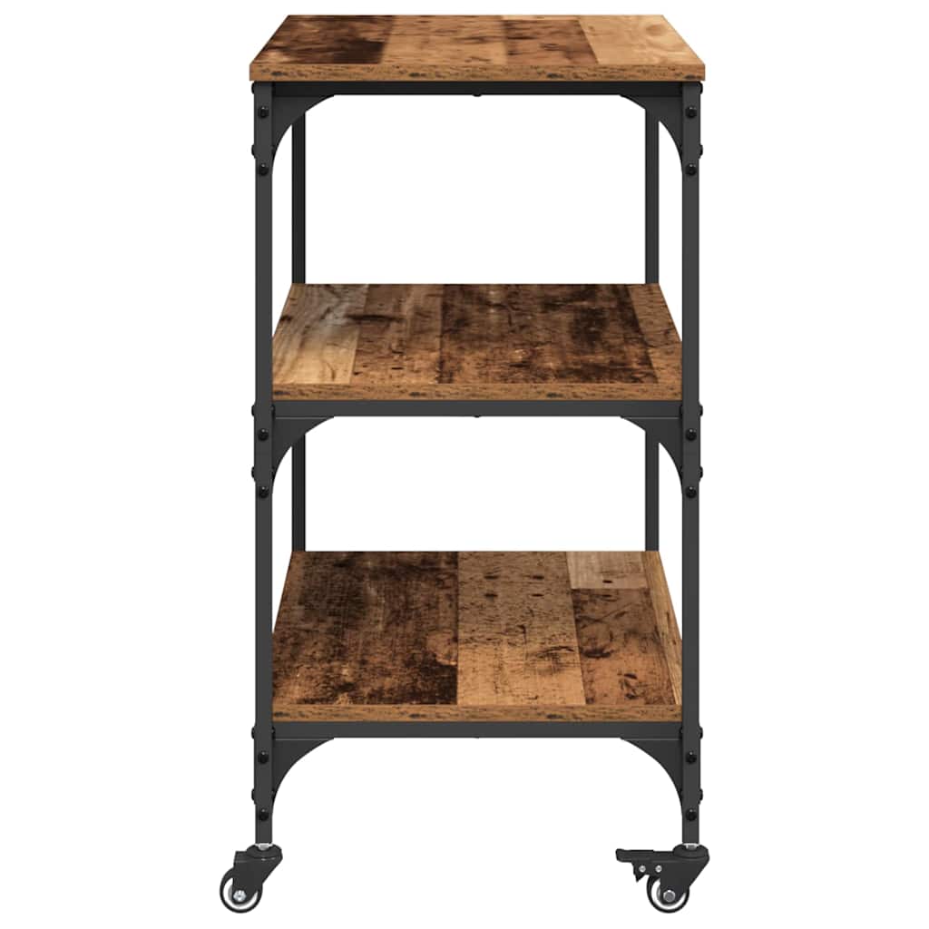Keuken Trolley Oud Hout 60 x 41 x 76 cm Bewerkt hout