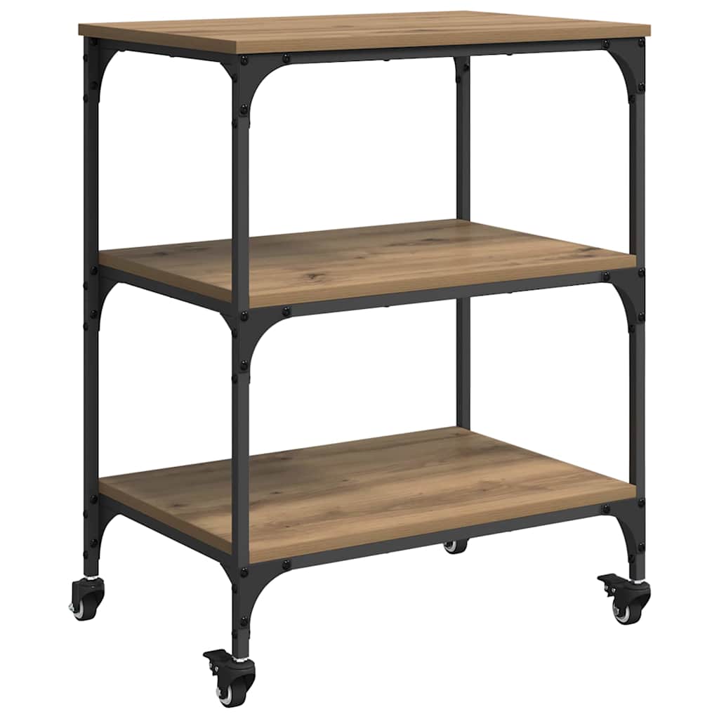 Keuken Trolley Artisan Eiken 60 x 41 x 76 cm Bewerkt hout