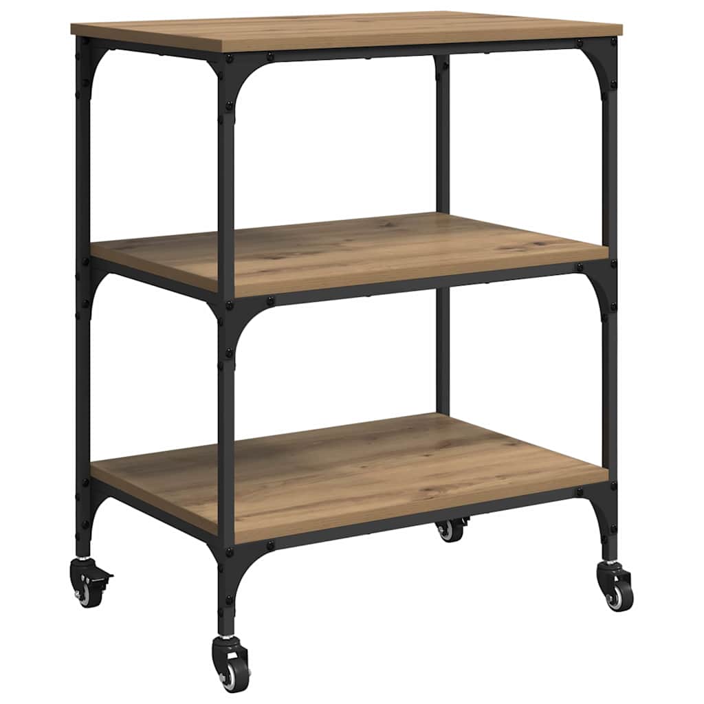 Keuken Trolley Artisan Eiken 60 x 41 x 76 cm Bewerkt hout