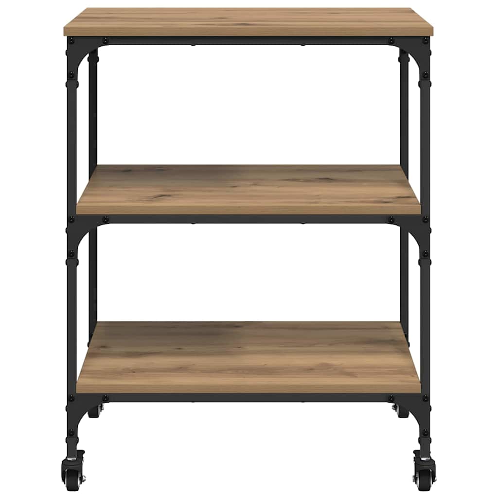 Keuken Trolley Artisan Eiken 60 x 41 x 76 cm Bewerkt hout