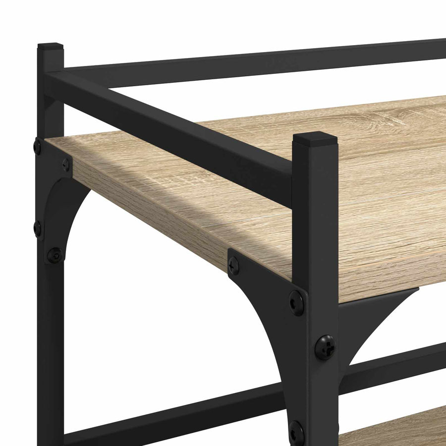 Keuken Trolley Sonoma Eiken 50 x 35 x 75,5 cm Bewerkt hout