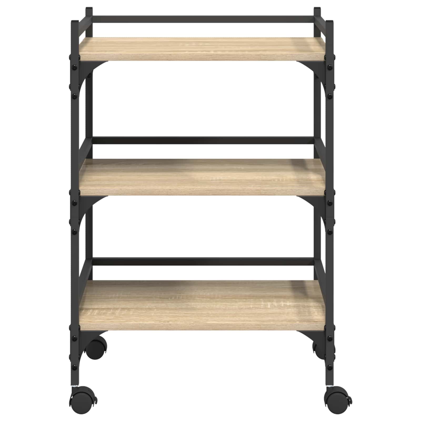 Keuken Trolley Sonoma Eiken 50 x 35 x 75,5 cm Bewerkt hout