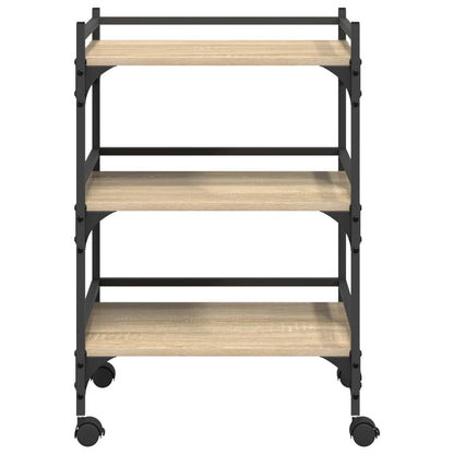 Keuken Trolley Sonoma Eiken 50 x 35 x 75,5 cm Bewerkt hout
